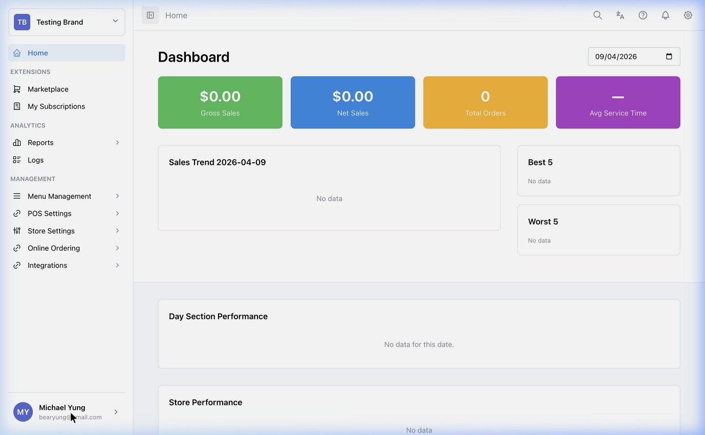 HQ Dashboard Overview