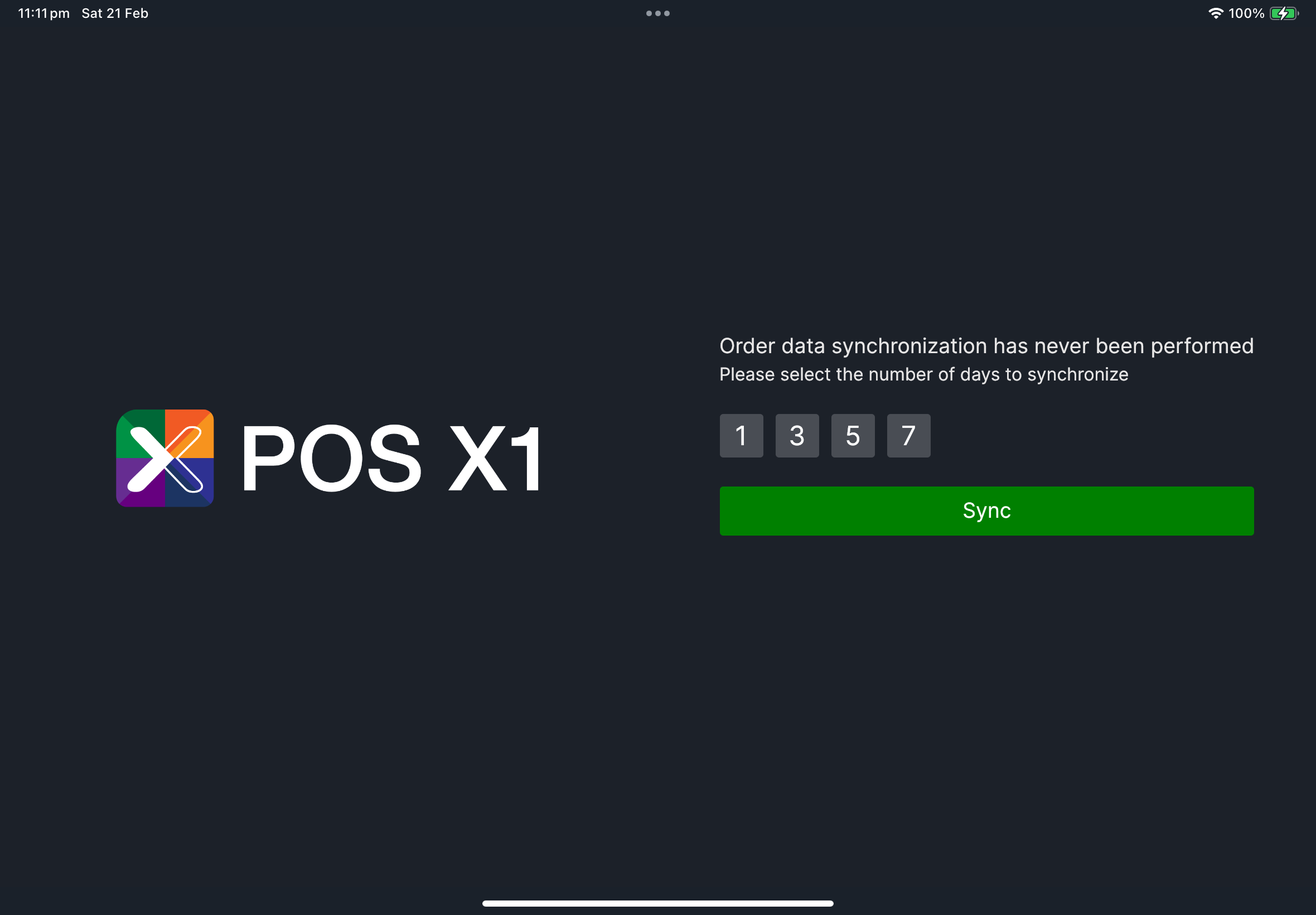 Order data sync prompt