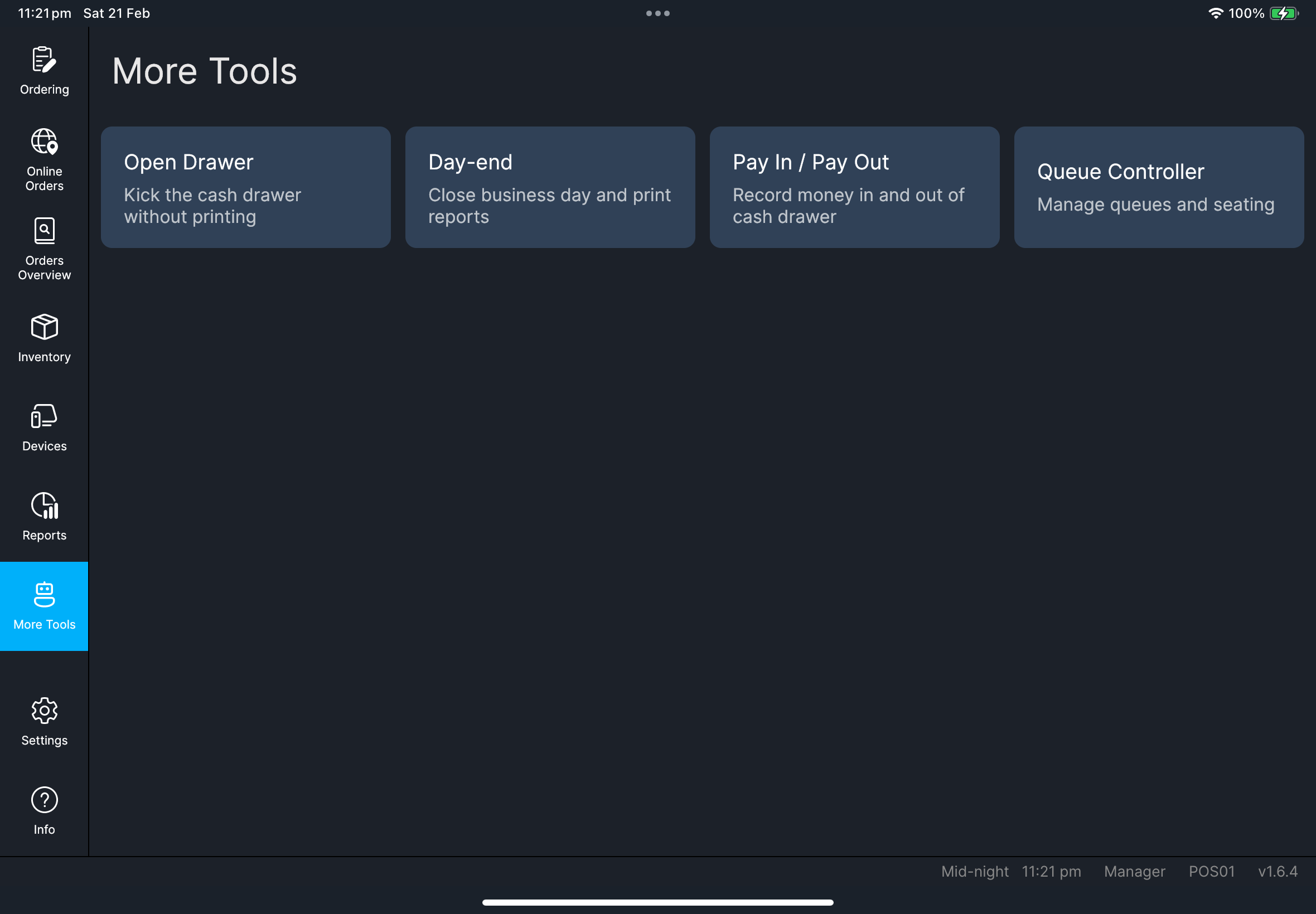 More Tools page