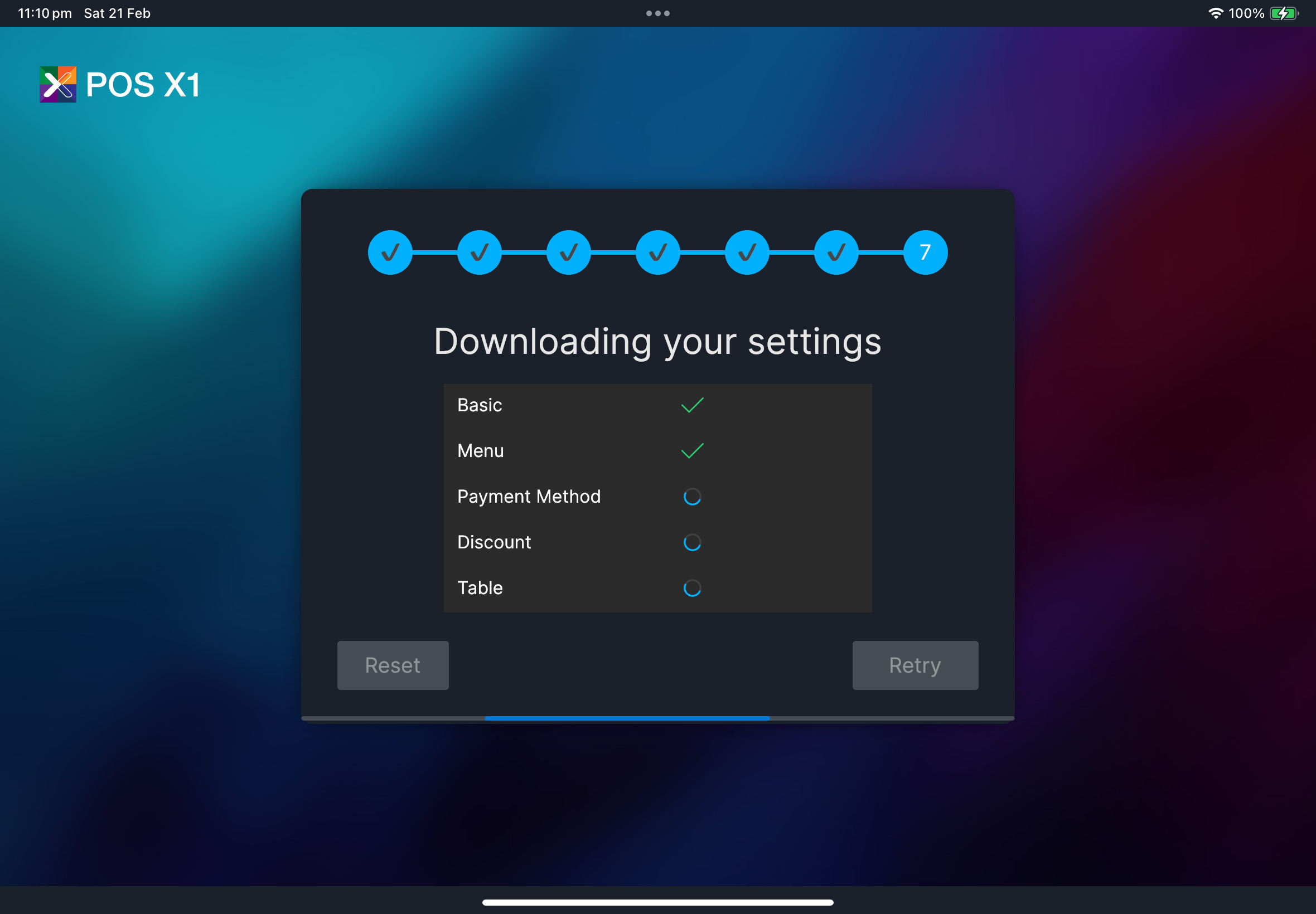Step 7 - Downloading your settings