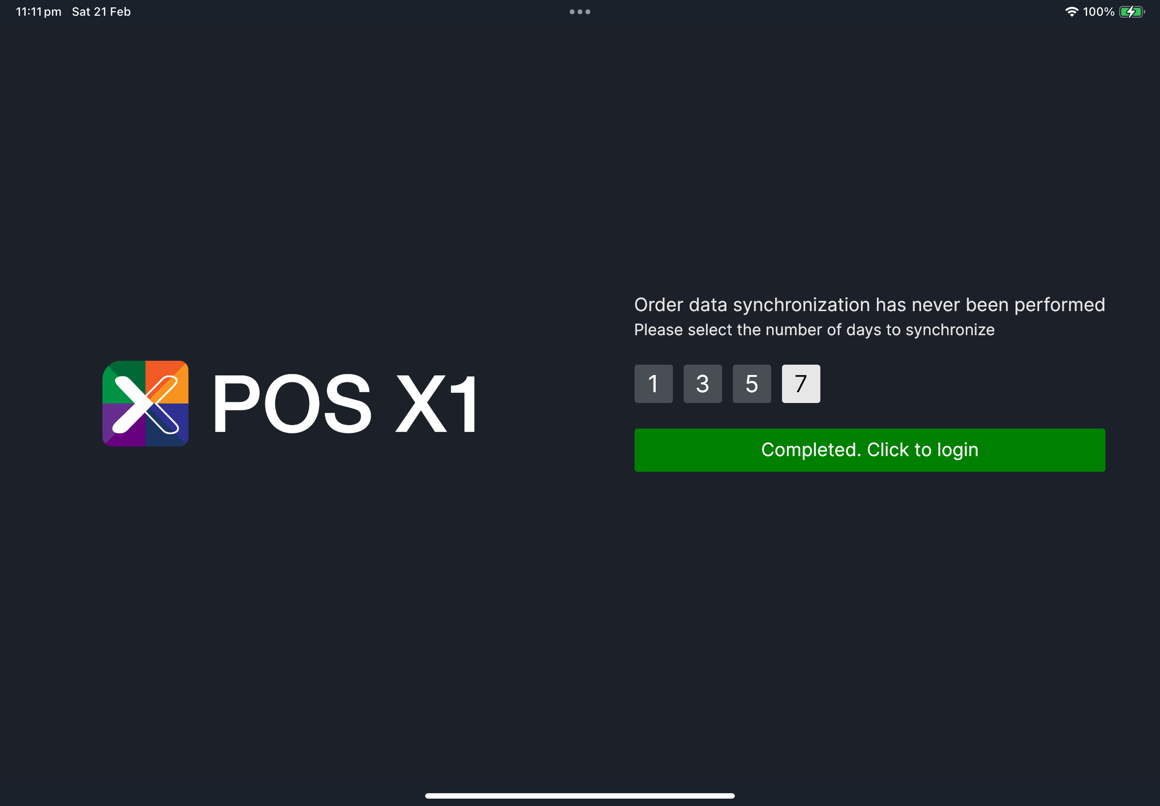 Order data sync complete