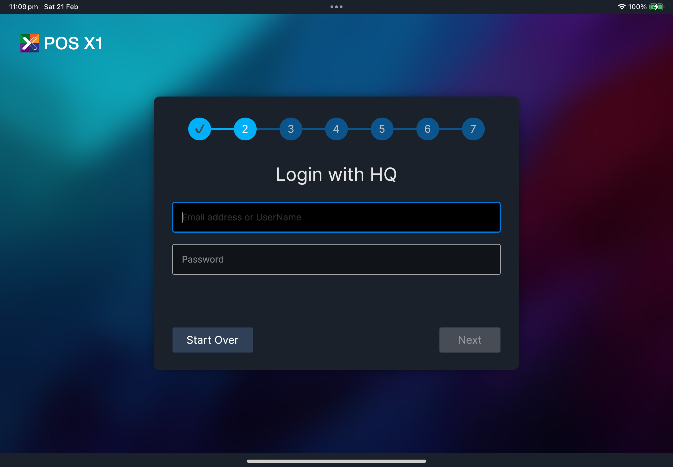 Step 2 - 登入 配合 HQ